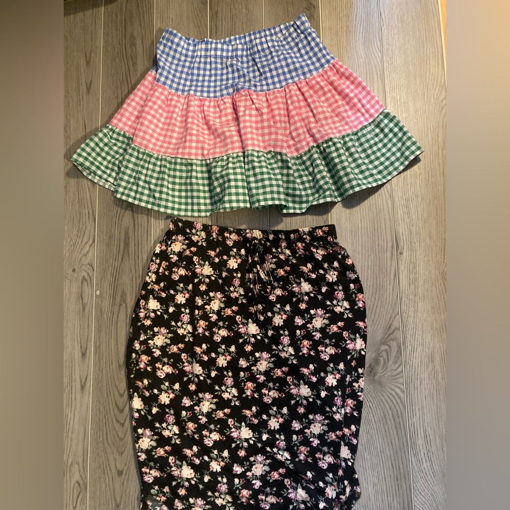 Multi and floral print skirt 2